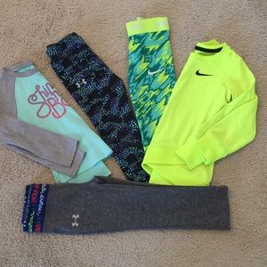GIRLS 2T bundle. Nike & Under Armour
